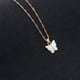 thumbnail image 5 of Moda Mariposa Forma Colgante Collar Aleación Moda Simple Elegante Cadena de Botones para , Damas, Niñas, de Joyería - blanco Yinane Collar de clavícula, 5 of 8