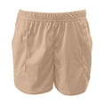 thumbnail image 4 of Endives Women's Shorts Summer Sports Shorts Loose Waist Slimming Versatile Outerwear Solid Color Sports Shorts, 4 of 4