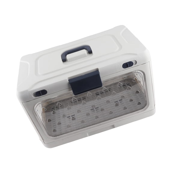 Suodoka Plastic Foldable Cat Crate Portable Transparent Large Capacity Travel Pet Carrier For Airplane Car, 19.69x12.60x12.20in / 50x32x31cm