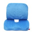 thumbnail image 5 of Memory Foam Back Lumbar & Coccyx Support Pillows Two Piece Set Sciatica & Pain Relief Seat Chair or Car Cushion With 18 Massage Points Navy Blue Khaki, 5 of 19