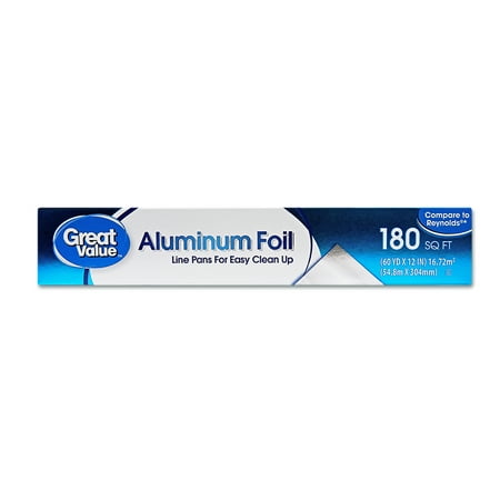 Great Value Aluminum Foil, 180 sq ft