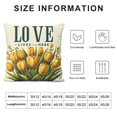 thumbnail image 5 of COMIO Hello Sunshine Pillow Covers Spring Flowers Tulip Market Bicycle Pillows Decorative Throw Pillows Farmhouse Decor for Couch Sofa White, 5 of 5