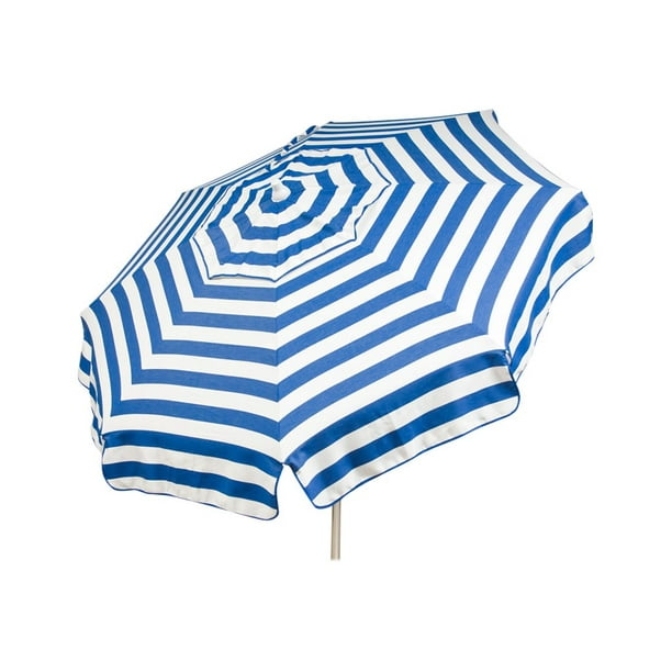 Destination Gear Italian Patio umbrella blue and white stripes