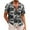 Black Palm Leaf, variant on HAOMEILI Men's Hawaiian Shirt Short Sleeve Floral Button Down Shirts Tropical Holiday Beach Shirts