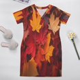 thumbnail image 5 of Autumn Leaves Loose Pocket Dress Dresses Summer Summer Dresses for Women, 5 of 9