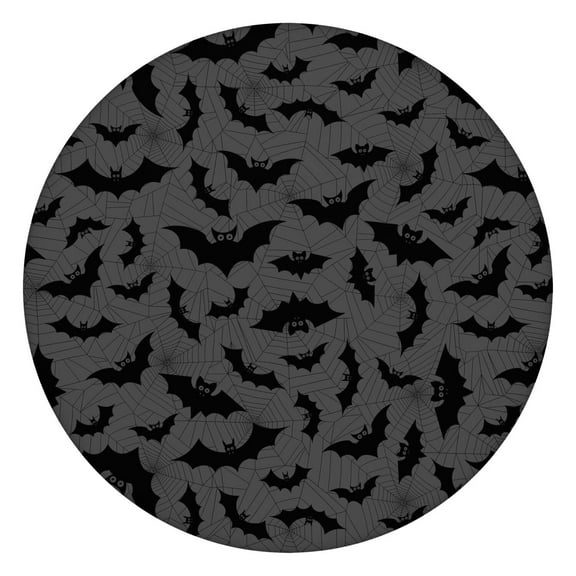 Pumpkin Carving Theme Tablecloth - Elastic Waterproof Fitted Cover with Halloween Witch Print,44 inch Round Elastic Tablecloth