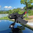 thumbnail image 2 of How to Train Your Dragon Toothless Little Flying Dragon Doll Trim for Car Motorcycle Helmet Suction-week, 2 of 4