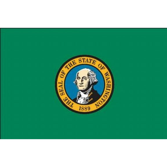 3x5' POLYWAVEZ WASHINGTON POLY II FLAG CH&G