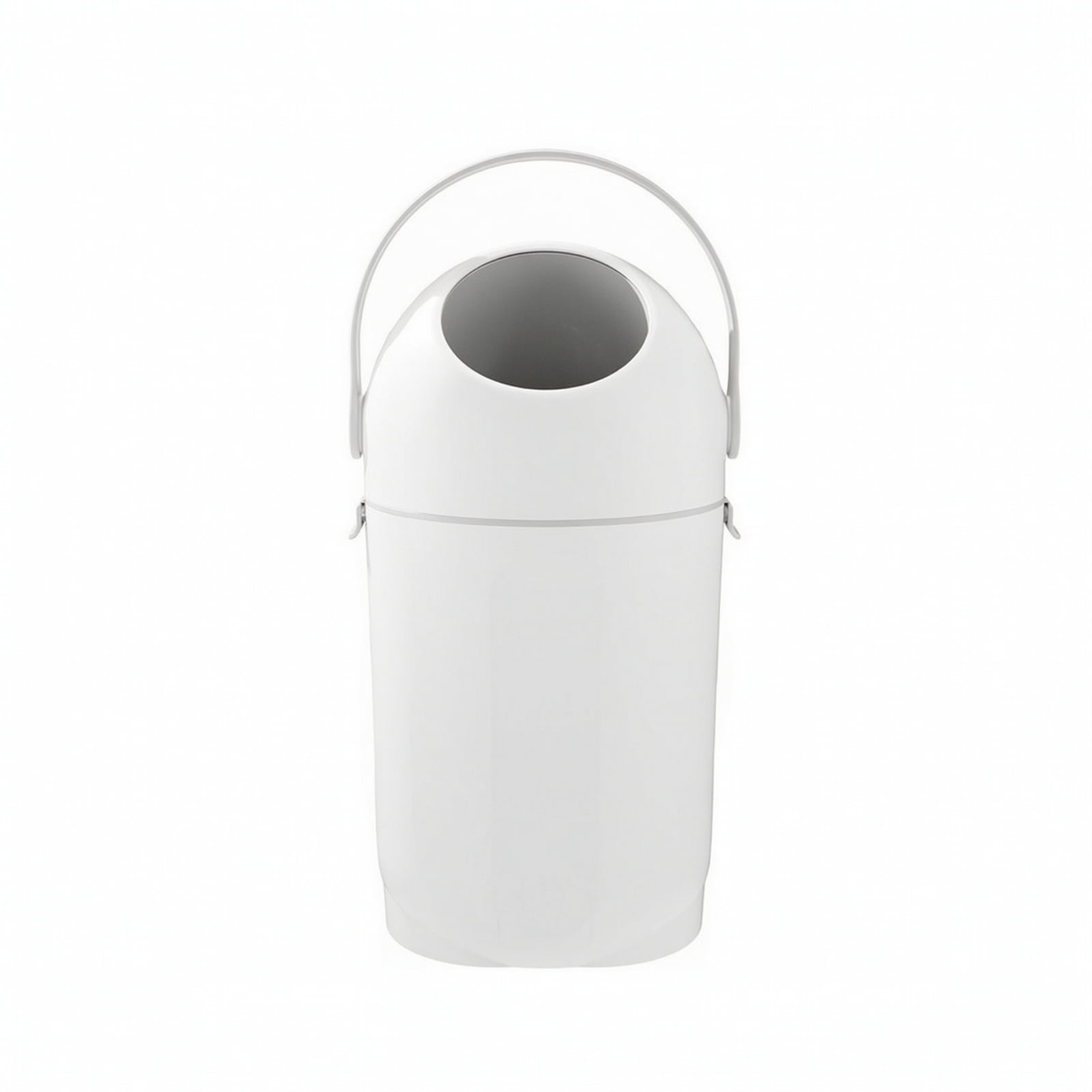 QSTDGVPW 2 Pack Diaper Disposal Pail with Rotating Lid Odor Seal Quiet Close Compact Plastic 4 Liter for Nursery Bathroom Bedroom