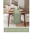 thumbnail image 6 of Table Runners 120 Inches Long Dress Scarves, Cameo Green Retro Greek Key Farmhouse Coffee/Dining/Kitchen Table Runner for Living Room, Geometric Greece Ancient Rustic 13x120 Inch, 6 of 7
