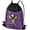 Purple, variant on Gremlins Gizmo Logo Drawstring Backpack Sports Bag Sackpack 17" x 13", Perfect for Gym, Yoga or Practice