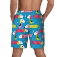 thumbnail image 4 of Fotbe Color Dachshund Dog Men’s Swim Trunks Quick Dry Swim Shorts Board Shorts with Mesh Lining-Small, 4 of 9