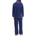 thumbnail image 5 of Gyratedream 3-14Y Child Girl Boy Silk Satin Button Down Long Sleeve Pajamas Set Sleepwear, 5 of 10