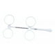 thumbnail image 5 of Plástico óptico blanco de la optometría de la para las herramientas de prueba de la confirmación de la lente ± 250 Baoblaze Optometry Flip, 5 of 8