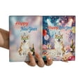 thumbnail image 3 of Happy New Year Akita Chills on Year-End Party Travel Passport Wallet Inu Dog Lover PU Leather Passport Holder Cover - 12023, 3 of 5