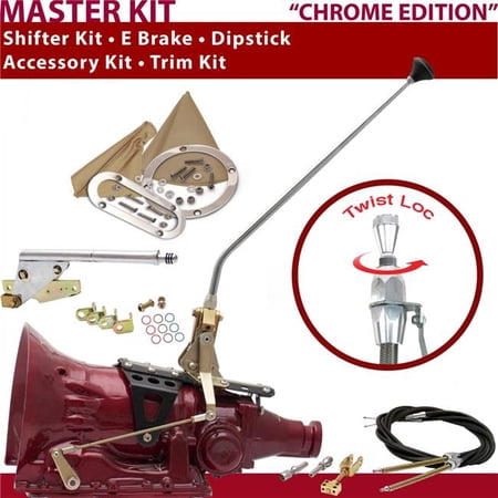 American Shifter FMX Shifter Kit 23 in. E Brake Cable Trim Kit Dipstick for D07C7
