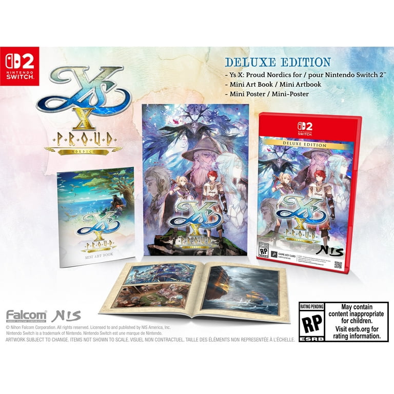 Ys X: Proud Nordics - Deluxe Edition (Game-Key Card) for Nintendo