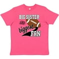 thumbnail image 3 of Inktastic Big Sister and Biggest Fan Football Player Youth T-Shirt, 3 of 5
