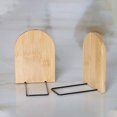 thumbnail image 4 of Naturlig Bambu Bokstöd Stor Kapacitet Kontor Bokstöd Anti Slip Bokställ Hållare Bokhylla Ändar för Hemmakontor Bibliotek Skola Studie Dekoration 2 st, 4 of 4