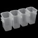 thumbnail image 3 of Organizador de refrigerador de 4 piezas, caja de almacenamiento pequeña, contenedores de plástico conectables para refrigerador, gabinetes de cocina, puerta lateral, transparente, 3 of 5