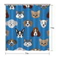 thumbnail image 5 of Cartoon Dog Shower Curtain 72"x72" ,Bathroom Decorative Shower Curtains Set with 12 Hooks,Modern Waterproof Washable Shower Curtain, 5 of 6