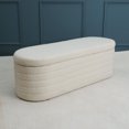 45.5" Ottoman Folding Storage Bench Footrest Seat Bench with Teddy