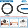 thumbnail image 2 of Goof Rings for 4 Inch Recessed Can Lighting, 3 Pcs Metal Goof Trim Rings, Outer Diameter 6.77-inch Inner Diameter 4.25-inch, Matte Finish Black, 2 of 7