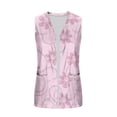 thumbnail image 5 of DIOAZUD Women's Sleeveless Floral Cardigan Vest with Pockets Open Front Boho Style Layering Piece Lightweight Casual Cardigans, 5 of 7