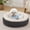 Dark Grey, variant on 36 Inch Large Donut Dog Bed for Big Dogs - Calming Round Pet Bed with Removable Cover, Washable Plush Faux Fur, Fits Pets up to 80 lbs, Charcoal