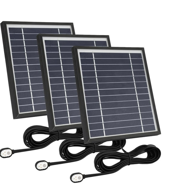 Cable magnético impermeable Solar Panel Uogw, paquete de 3, negro