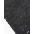 thumbnail image 3 of Rugsotic Carpets Hand Knotted Wool Area Rug 3'x5' Charcoal Contemporary Rectangle Indoor Rug for Living Room, Bedroom Antimicrobial L00102, 3 of 6