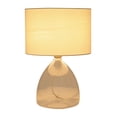 thumbnail image 3 of Sagebrook Home Modern Neutral 18"H Glass Solid Color Geometric Table Lamp, Set Of 2 - 12" x 12" x 18", 3 of 9