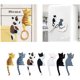 thumbnail image 4 of 7 ganchos magnéticos, imán para nevera de gato, gancho magnético, gancho para pescado, lindo imán de cartón para refrigerador, decoración colgante, 7 piezas, 4 of 5