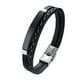 thumbnail image 1 of Brazalete de acero inoxidable Hugo Negro 8,27 pulgadas, 1 of 10