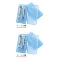 thumbnail image 2 of Vogacara Herramientas de manicura con caja de plástico 4 en 1, tijera de acero multifunción para cejas, pinzas de mano para pedicura Como se muestra 2piezas, 2 of 6