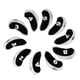 thumbnail image 2 of Paquete de 1 fundas protectoras para cabeza de palo de golf, duraderas. Negro + blanco, 2 of 9