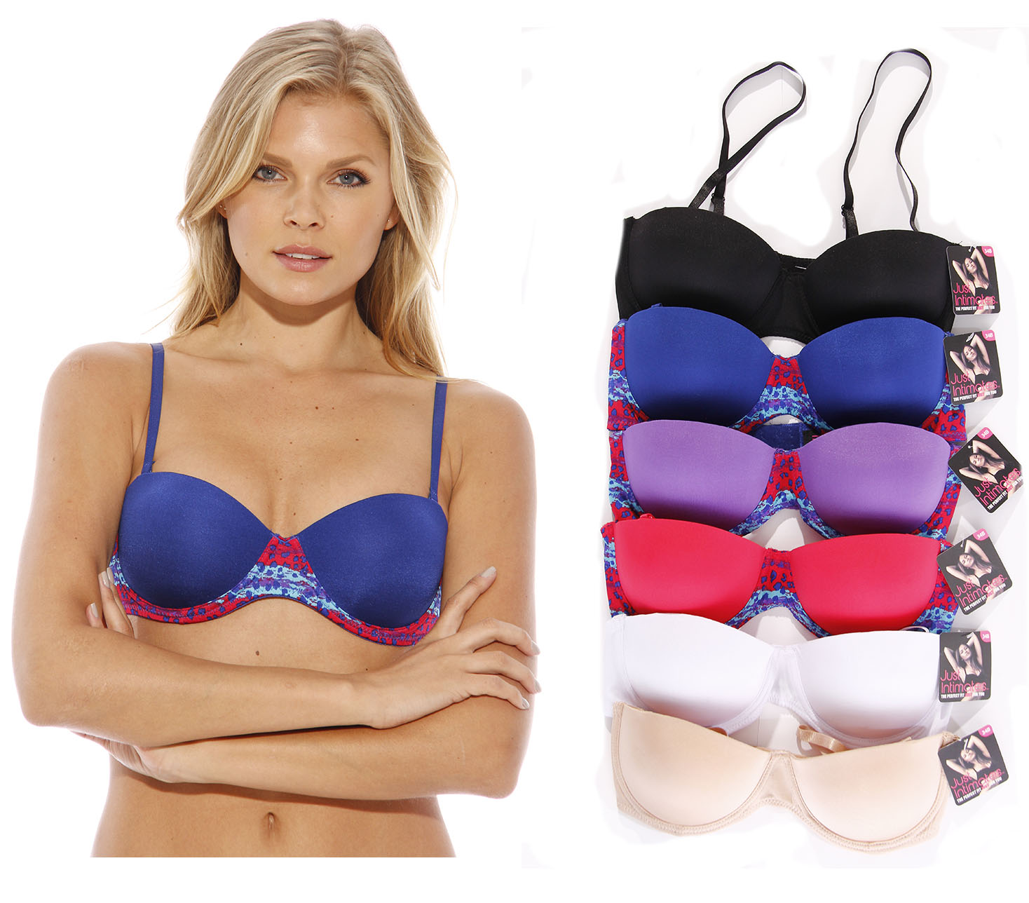 Just Intimates Just Intimates Bras for Women Petite to Plus Size/ Full Figure (Pack of 6