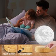 VGAzer Magnetic Levitation Moon Lamp,Floating LED Moon Light,Multicolor Moon Lamp,Rotating Night Light,Levitate & Rotate in Air,Cool Desk Decor Gadget , Tech Gifts for Kids