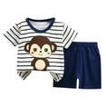 thumbnail image 1 of Ensemble de Pyjamas pour Garçons en Bas Âge, Col Rond, Confort Doux, Pyjamas pour Enfants, Taille 18-24 Mois, 1 of 3