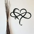 thumbnail image 3 of Fasiaou Metal lOVE Wall Decor Olive Art Wrought Iron Scroll Sculptures for above Door, Living Room, Bathroom, Hallway, Office, Indoor and Outdoor Decoration (Black), 3 of 7