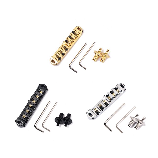 Electric Guitar Rollers Bridge Musical Beginners Practice Accessories Instrument Saddle Repairing Maintenance Parts Wrench Set Accessories Professionals Black