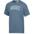 thumbnail image 2 of Men's-ComfortWash  Heather Blue Vanderbilt Commodores Distressed Arch T-Shirt, 2 of 3