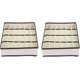 thumbnail image 1 of Caja de almacenamiento plegable KAIYANG 2 piezas para calcetines 24 rejillas beige, 1 of 5