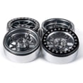 thumbnail image 4 of Aluminum Metal 1.9" Beadlock Wheels Rims, Titanium Color, Pack of 4pcs/1set - for 1/10th Rock Crawler Cars, 4 of 7