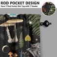 thumbnail image 4 of Cozy Mushroom Kitchen Curtains 3-Piece Set 27.5x36in Polyester Fabric Woodland Look Ideal for Thanksgiving Holiday, 4 of 5