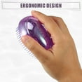 thumbnail image 4 of Cepillo de cabello portátil Unique Bargains, cepillo de masaje en forma de huevo mini para mujeres en color púrpura, 4 of 7