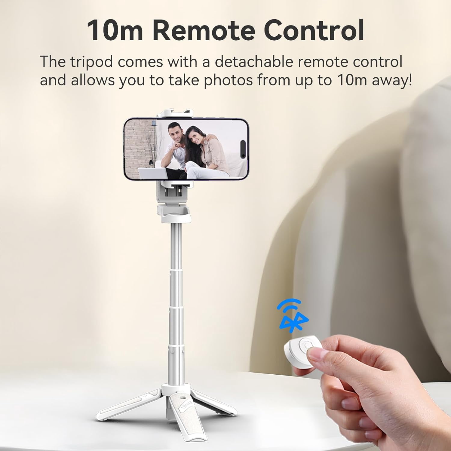 ULANZI JJ02 3 in 1 Cell Phone Tripod Stick Phone Selfie Tripod for Smartphone