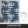 thumbnail image 4 of XMXT Shower Curtain Liner with Iron Hooks, Waterproof Vintage Woven Prints Shower Curtains for Bathroom Decor Accessories, 72 x 72 inches, 4 of 9