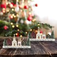 thumbnail image 1 of Cabaña de pueblo navideño perfecl decoración de mesa casa de madera rústica 30 cm x 19,5 cm, 1 of 8