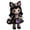 D, variant on Handmade Patchwork Cat Skeleton Girl DIY Sewing Kit for Halloween Festive Projects with Embroidered Fabric Materials and Easy Assembly Craft Pieces for Gift, 9 Inch